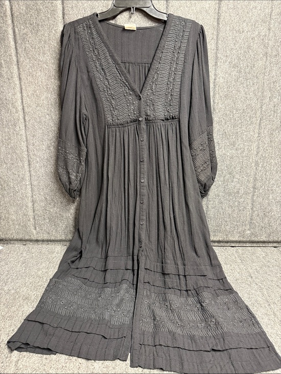 By Together Dresses & Skirts - By Together black Midi Dress with Button Front